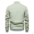 thumbnail image 3 of Motorcycle Jacket men Heat-proof Casual Zip Warm Windproof Pocket Motorcycle Jacket Coat, 3 of 9