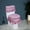 Red, variant on Lace Toilet Cover Set With Zipper 3 Piece Bathroom Decorative Tank Lid Cover