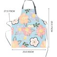 thumbnail image 2 of 2 Pack Floral Apron for Women with Pockets, Adjustable  Chef Aprons for Kitchen, Cooking, BBQ & Grill, 2 of 5