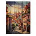 thumbnail image 3 of Designart "Magical Oaxaca Surrealism in Colorful Mexico I" Cityscapes Print on Natural Pine Wood, 3 of 5