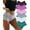 Dark Purple,Purple,Pink,Mint Blue,White,Green, variant on FINETOO 6 Pack Lace Underwear For Women Soft Briefs Embroidery Floral Panties S-XL
