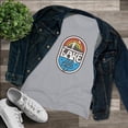 thumbnail image 3 of Women's "Lake Life Rainbow" Triblend Tee by Bird Island Outfitters, 3 of 5
