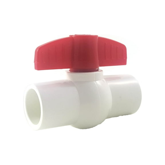 PVC COMPACT BALL VALVE 1/2" - Socket - Sanipro - (Pack of 20)