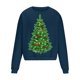 thumbnail image 3 of Sudadera sin capucha para hombre, cuello redondo, deportiva, con estampado de árbol de Navidad, sudadera con capucha, jersey de manga larga, blusa de poliéster para hombre, 3 of 4