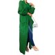 thumbnail image 4 of Cárdigan LIVECLOTH de punto trenzado verde grueso para mujer, talla S, 4 of 7
