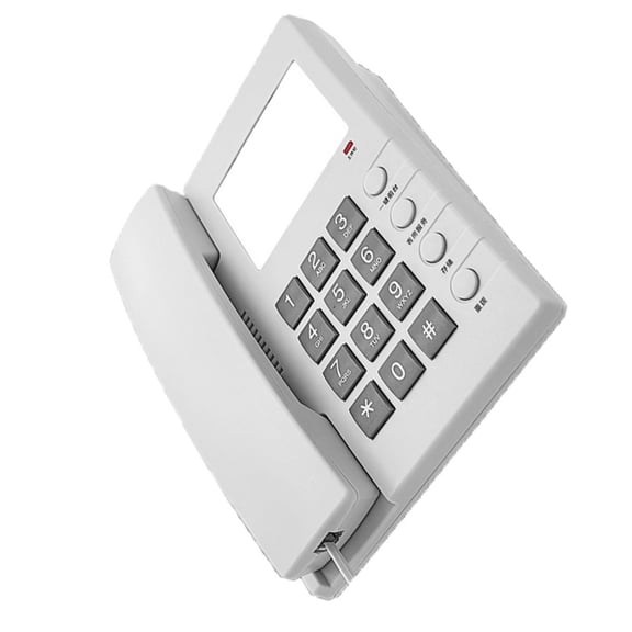 Necvior Rj11 Corded Landline Phone Simplistic Hotel Room Telephone with Wall Mounted