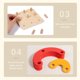 thumbnail image 5 of Juego De Tableros De Formas De Madera Tablero de actividades juguetes de educación temprana juguetes Tic Tac Toe los mejores regalos para niños, 5 of 8