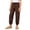 A-Brown184, variant on JAJAHO Girls Jogger Pants Breathable Linen Casual Drawstring Loose Fit Ankle-Tied Pants Summer Beach Vacation Clothes 7-16Y Versatile Trousers