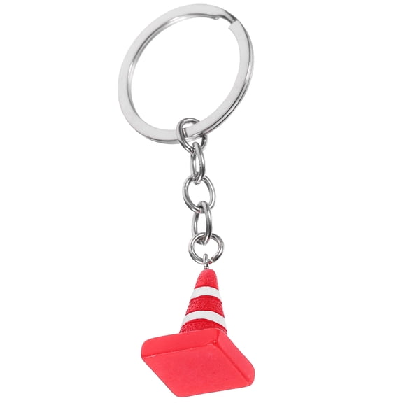 Raindrops Mini Traffic Cone Keychain Cute Hanging Decoration for Keys and Bags 1 Set