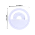 thumbnail image 3 of Hytrove Light For Makeup Selfie Ring Light Rechargeable Clip On Lights White 2Pcs for Camping, 3 of 8