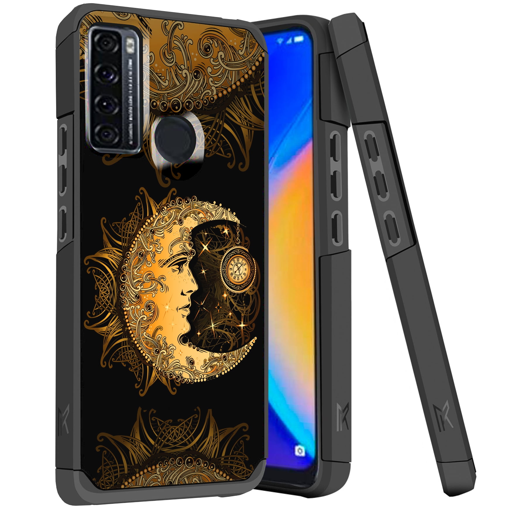DALUX MetKase Hybrid Slim Phone Case Cover Compatible with Metro TCL 20 XE (2021) 6.52 inch - Moon of Time