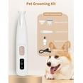 thumbnail image 7 of Paw Trimmer with LED Light, Ultra-Low Noise Dog Trimmer Grooming Kit with Replacement Blades, Waterproof Rechargeable Pet Hair Clippers for Small Dogs Cats Paws, Eyes, Ears, Face, Rump, 7 of 7