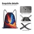 thumbnail image 6 of Defioc Wolf for Drawstring Backpack Sports Gym Bag for Women Men Children Adult Sackpack Yoga Bag for Wet Swimming,Gym,and Workout Gear -Small, 6 of 9