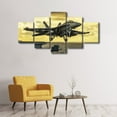 thumbnail image 4 of TISHIRON 5PCS Framed Canvas Wall Art Set,60"x32" Military Airplane Canvas Art Decor, 4 of 7