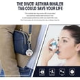 thumbnail image 3 of Divoti 1.25" DOUBLE-SIDED ASTHMA INHALER INSIDE Bag Tag -Quick Clip - Entirely Surgical Stainless Steel, 3 of 5