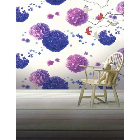 Image of ABPHOTO Polyester Newborn Baby Kids Rose Flower Wall Mural Wooden Floor 5x7ft Studio Props Photography Backdrops