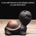 thumbnail image 4 of Púrpura Sand Tea Pet Angry Cat Bat Turtle Puppy Figurita, Cute Kungfu Tea Pet Gift para Tea Lover Friend, TUNC Sencillez, 4 of 5