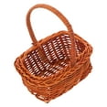 thumbnail image 3 of WEUVEB Small Woven Basket with Handle for Picnic, Flower Arrangements, Craft Storage, Home Decor and Versatile Multi-Purpose Use, 3 of 9