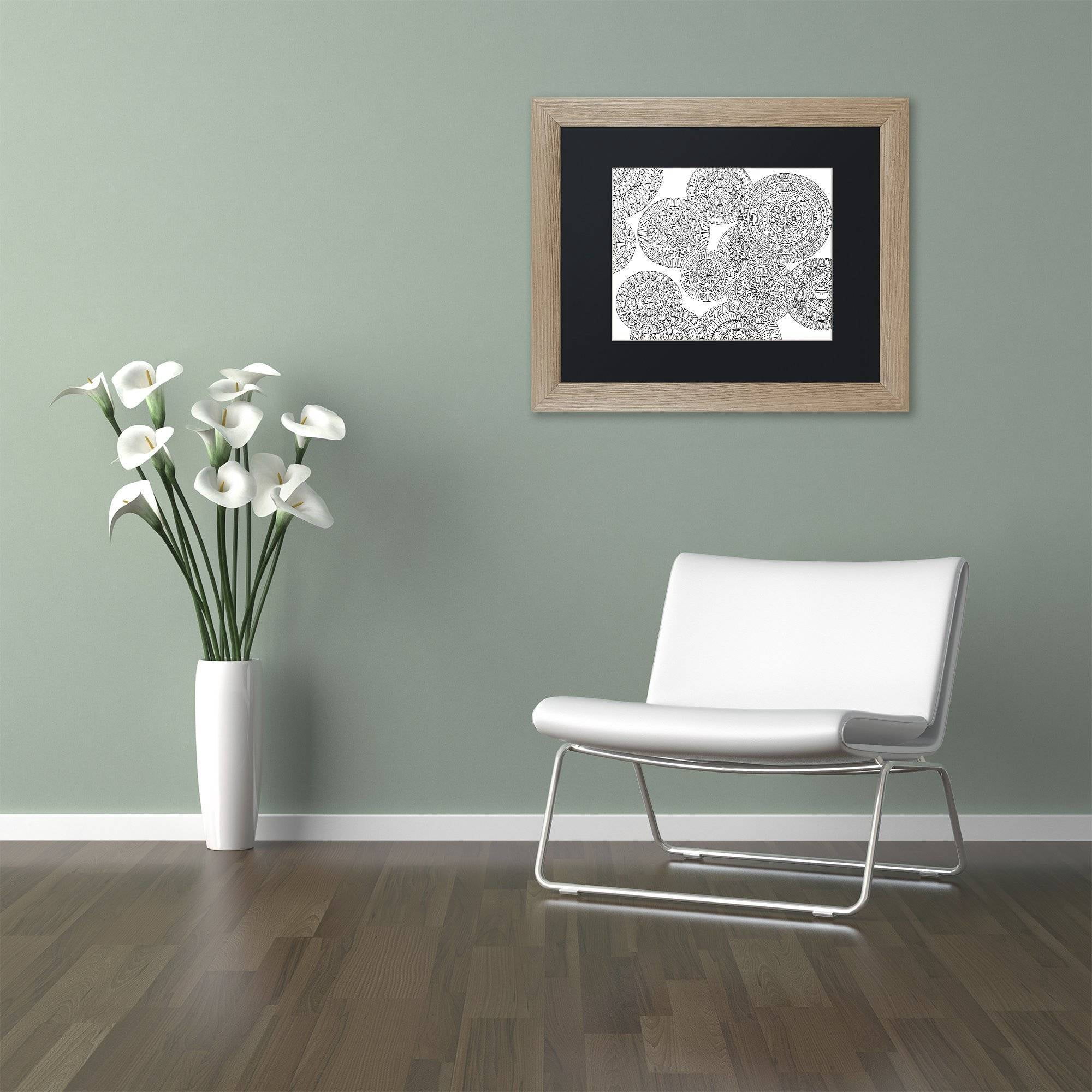 Trademark Fine Art "Mixed Coloring Book 50" Canvas Art by Kathy G. Ahrens, Black Matte, Birch Frame