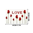 thumbnail image 3 of FYTPOV Romantic Roses Placemats, Love White Placemats for Kitchen and Dining, Valentines Day Decorations, Christmas Placemats for Party Home Decor, Table Decor, 18x12 in, 3 of 6