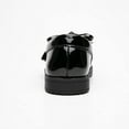 thumbnail image 3 of Yazi Girl’s Patent Leather Loafer Tassel Bow Flats with Hook-and-Loop Fastener School Uniform Dress Shoes for Girls, 3 of 13