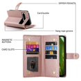 thumbnail image 3 of GANGXUN Étui en Cuir à Rabat pour Google Pixel 8a - Longs et Courts, design wallet, 3 of 5