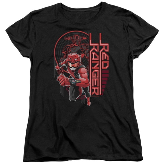 Power Rangers Red Ranger Women's T-Shirt Black