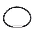 thumbnail image 1 of Brazalete LUCKMAN para Hombre Piel Vegana y Acero Inoxidable Modelo Cala Negro, 1 of 6
