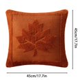thumbnail image 3 of Gnwei Maple Leaf Fall Pillow Covers 18"x18" Embroidered Faux Throw Pillow Covers Soft Fluffy Decorative Cushion Cases for Couch Thanksgiving Autumn Farmhouse Home Décor, 3 of 6