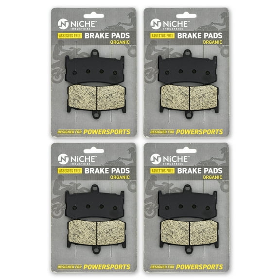 Niche Front Brake Pad Set for Triumph T2021221 Organic Motorcycle 4 Pack 519-KPA2679D