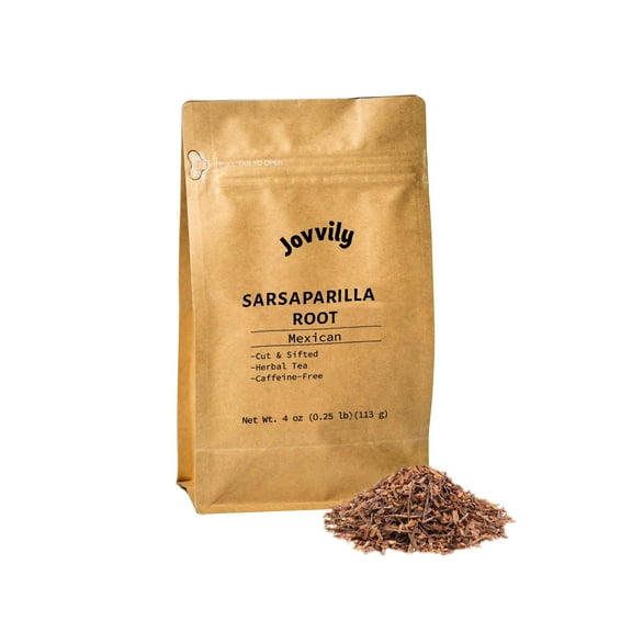 Jovvily Sarsaparilla Root - 4 oz - Cut & Sifted - Herbal Tea - Flavor Modifier