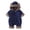 Navy, variant on OJSFQUFP Baby Winter Fleece Lined Snowsuit Bear Ear Hooded Quilted Romper Warm Zipper Infant Jumpsuit