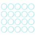 thumbnail image 2 of Plastic Binder Ring Cards Flexible Documents Buckle Book Rings Loose Leaf Single Rings, 2 of 7