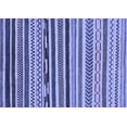 thumbnail image 1 of Ahgly Company Machine Washable Indoor Rectangle Abstract Blue Modern Area Rugs, 2' x 4', 1 of 4