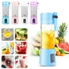 Mini Portable Blender,Smoothies Personal Blender Mini Shakes Juicer Cup USB Rechargeable With 6 blades,Purple