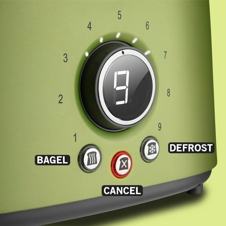 Sencor - 2-Slice Wide-Slot Toaster - Light Green