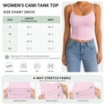 thumbnail image 6 of 2 Pack Women's Spaghetti Strap Crop Cami Tank Tops, U Neck Low Back Slim Fit Sleeveless Layering Camisole, 6 of 8