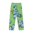 thumbnail image 5 of Bingfone Motorcycle Riding Dinosaur Mens All Over Print Sleep Pajama Pants-Large, 5 of 9