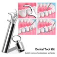 thumbnail image 5 of Flossing Metal Toothpicks Set Reusable Toothpicks Portable Toothpick Floss Teeth Cleaner Oral Care Cleaning Tools,A, 5 of 5