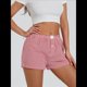 thumbnail image 5 of Pantalones Cortos de Pijama A Cuadros Y2K para Mujer, Tipo Bóxer Elástico, Estilo Urbano Rojo XL, 5 of 10