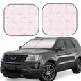thumbnail image 1 of Wukai Rainboe And Rabbit Car Front Windshield Sun Shade,Sun Visor Shield Block Automotive Interior Protector Blocks UV Rays-Small, 1 of 6