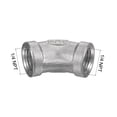 thumbnail image 2 of Unique Bargains Raccord de Tuyau Coudé à 45 Degrés, Filetage Femelle 1/4 NPT, Acier Inoxydable 304, 2 of 5