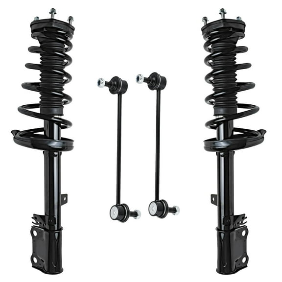 Detroit Axle - FWD Rear 4pc Struts Sway Bars for 09-12 Toyota Venza, Struts & Coil Spring Sway Bars 2009 2010 2011 2012 Replacement Suspension Kit