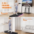 thumbnail image 3 of Dolonm 2 in 1 Treadmill for Home, Under Desk Walk Treadmil with Adjustable Incline and Speed, Foldable Handle, Remote Control, LED Display, Black, 3 of 11