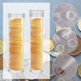 thumbnail image 4 of 60 Pcs Tubes pour Pièces de 2 Tailles Tubes Ronds de Rangement pour Pièces Supports en Plastique Ronds Transparents Contenant pour Pièces Organisateur de Pièces pour Pièces de Dime Demi-Dollar Fournitures de Collection de Pièces Commémoratives, 4 of 6