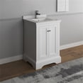 thumbnail image 2 of Fresca Windsor 24" Matte White Traditional Bathroom Cabinet w/ Top & Sink, 2 of 4