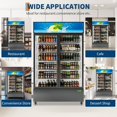 thumbnail image 5 of M optimized 24.7 Cu. Ft. Commercial Glass Door Refrigerator, LED Display Fridge with Adjustable Shelves for Restaurants, Stores & Home Use, 5 of 7