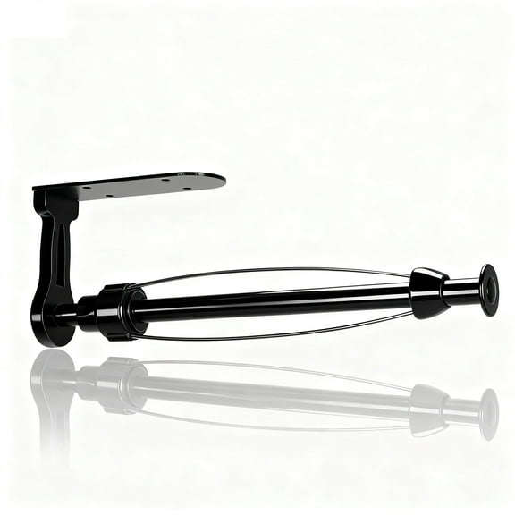 PIERCINGFUN Paper Towel Holder Under Cabinet, Single Hand Operable Wall Mount with Damping Effect, Self-Adhesive or Drilled for Kitchen Bathroom