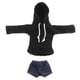 thumbnail image 1 of 1/6 BJD Hoodie y Pantalones Cortos CUTICAT Ropa de muñecas BJD de 11 pulgadas, 1 of 8
