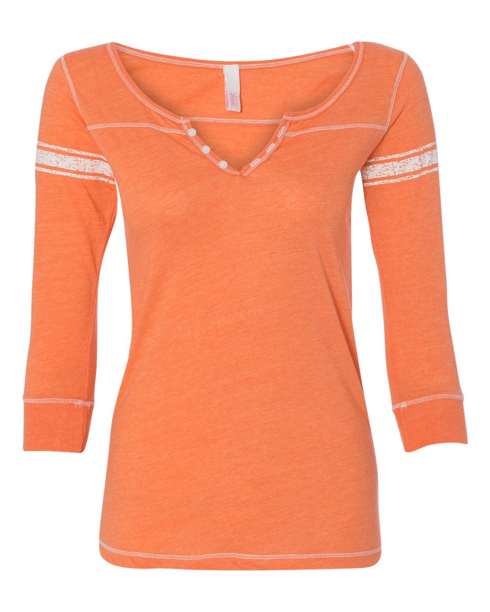 W1454 Womens Henley Shirt Hailey 3/4 